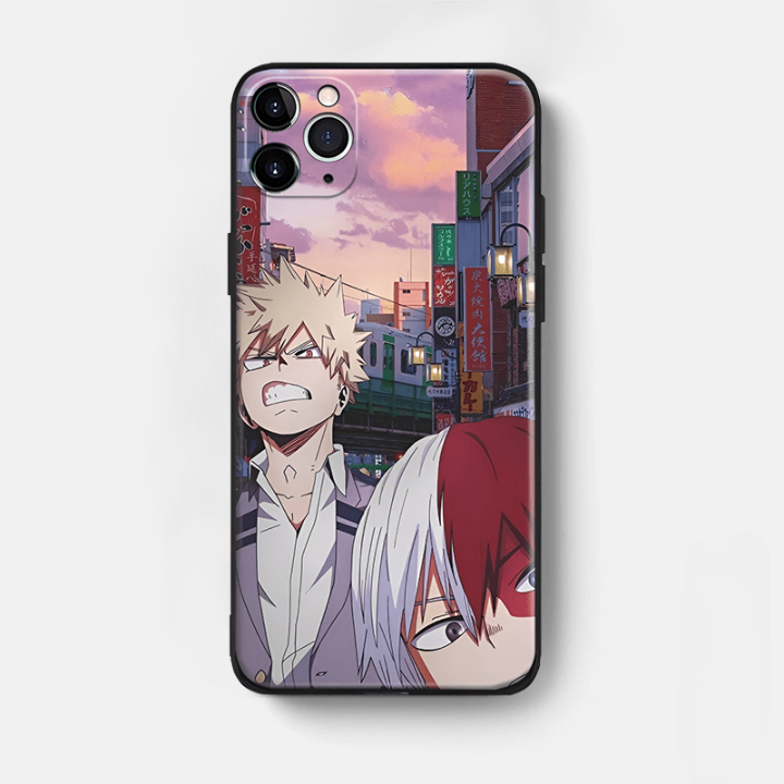 Custodia per iPhone MHA Shoto e Bakugo