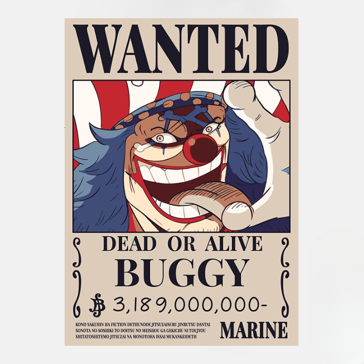 Poster di One Piece/Prime Buggy, il clown ricercato