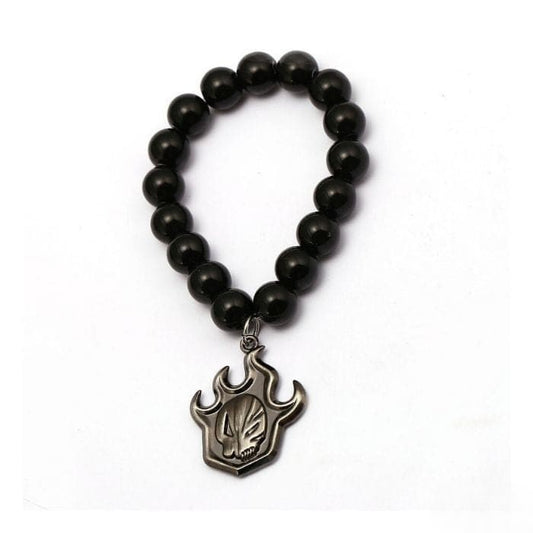 Bracelet shamballa Bleach en pierre de lave noire