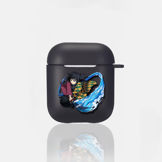 Coque AirPods Demon Slayer Giyu Tomioka Souffle de l'Eau