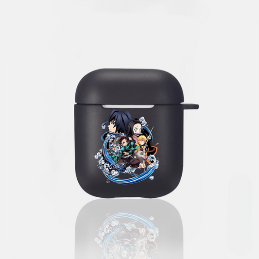 Custodia per AirPods Demon Slayer Tanjiro, Nezuko, Zenitsu, Inosuke e Giyu