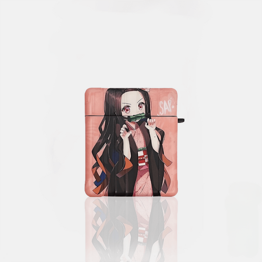 Custodia carina per AirPods Demon Slayer Nezuko