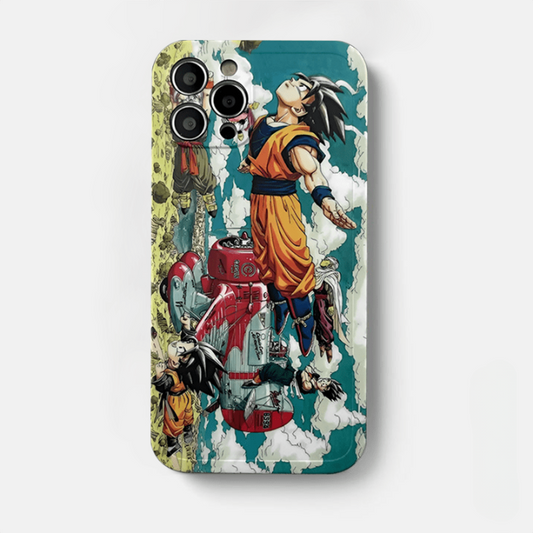 Custodia per iPhone Dragon Ball Goku, Gohan, Goten, Trunks e Piccolo