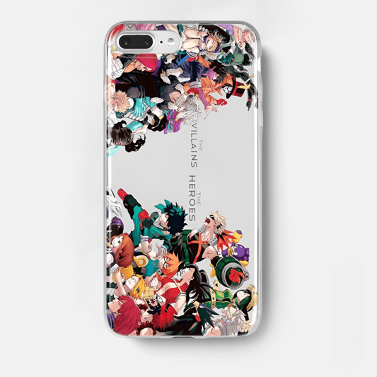 Funda para iPhone MHA Héroes vs Villanos