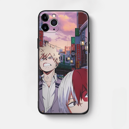 Funda para iPhone MHA Shoto y Bakugo