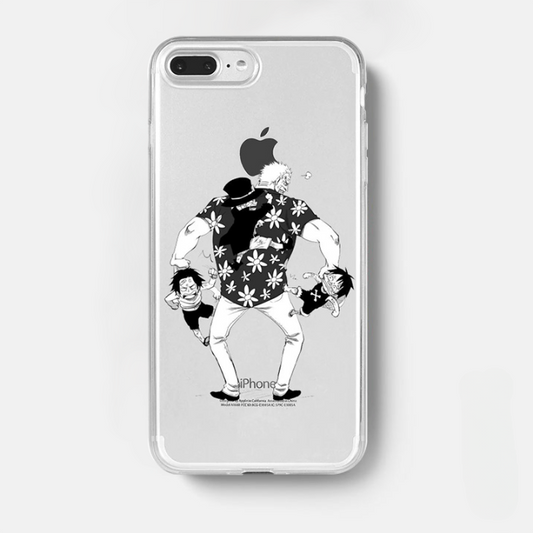 Coque One Piece iPhone Garp, Luffy, Ace & Sabo