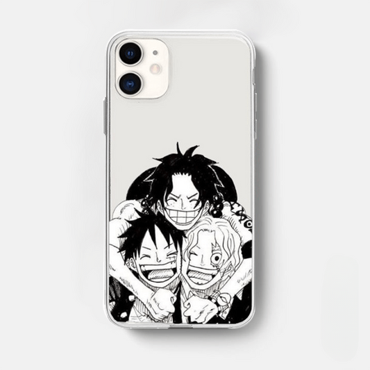 Coque One Piece iPhone Luffy, Ace & Sabo