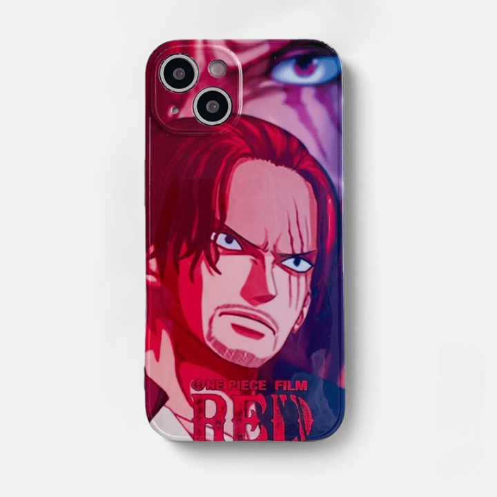 Coque One Piece iPhone Shanks Red