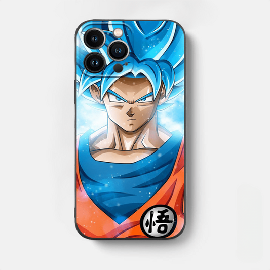 Funda iPhone Dragon Ball Goku SSJ Azul