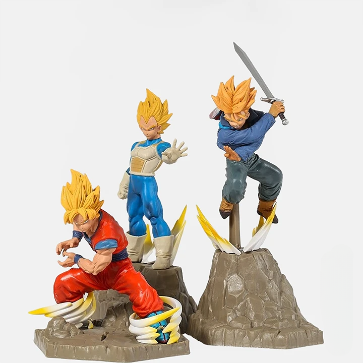 Figura di Dragon Ball Z<br> Goku, Vegeta e Trunks