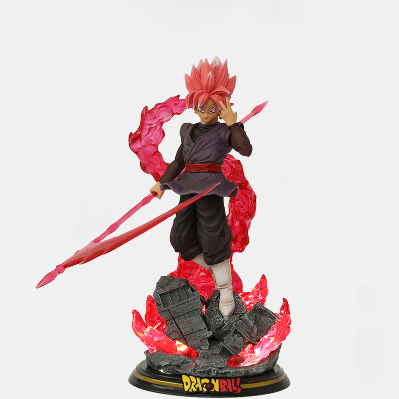 Figurine LED Dragon Ball Super Black Goku Rose