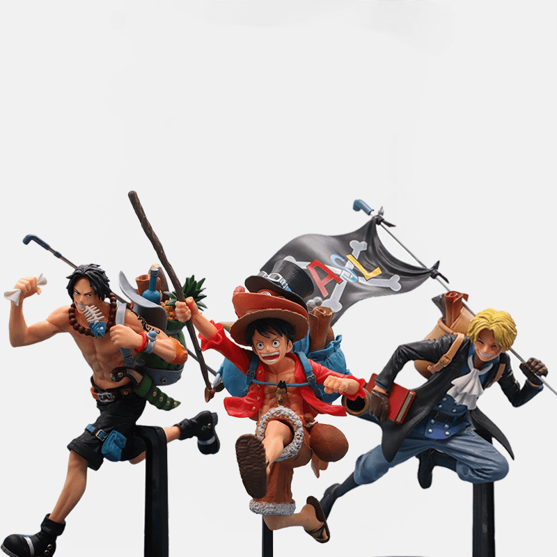 Figurine One Piece Ace, Luffy, Sabo