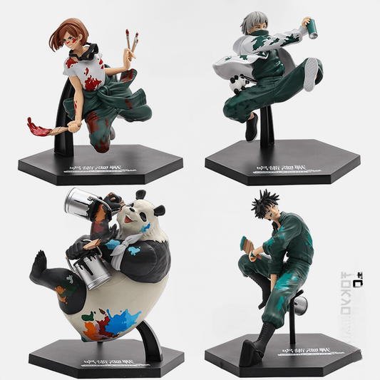 Figura Jujutsu Kaisen<br> Megumi, Nobara, Toga e Panda