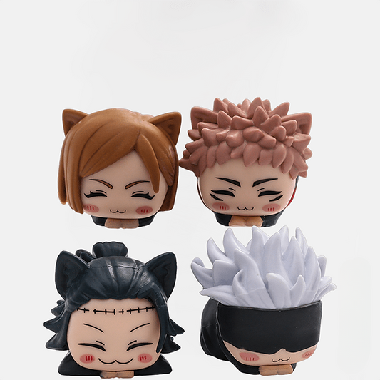 Figura Chibi Jujutsu Kaisen Yuji, Nobara, Gojo y Suguru