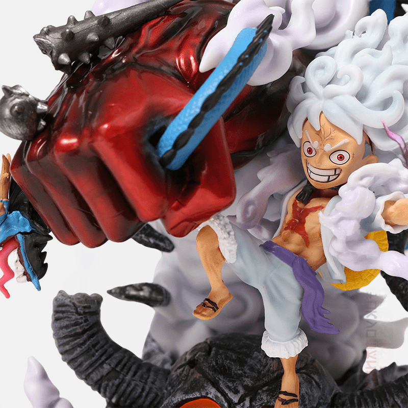 Figurine LED One Piece Luffy Gear 5 vs Kaido