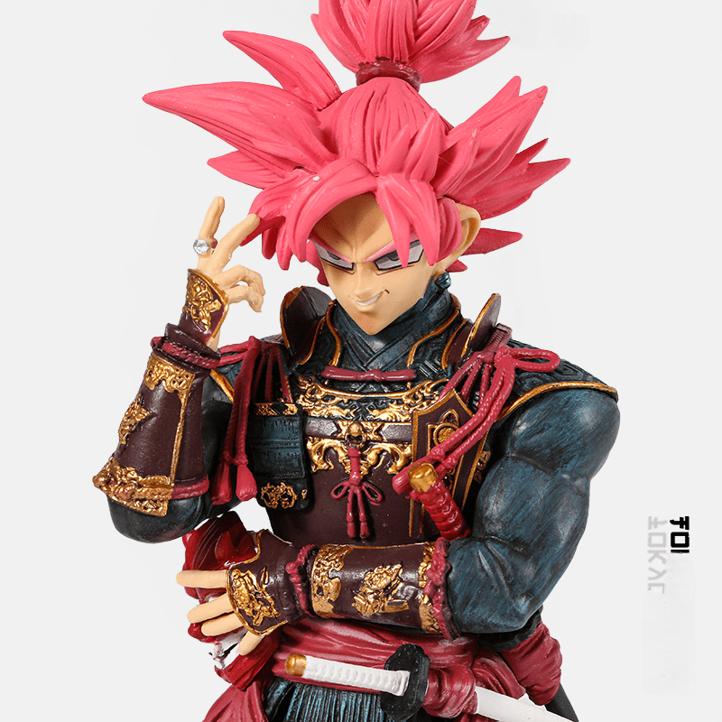 Figura di Dragon Ball<br> Samurai rosa Goku nero