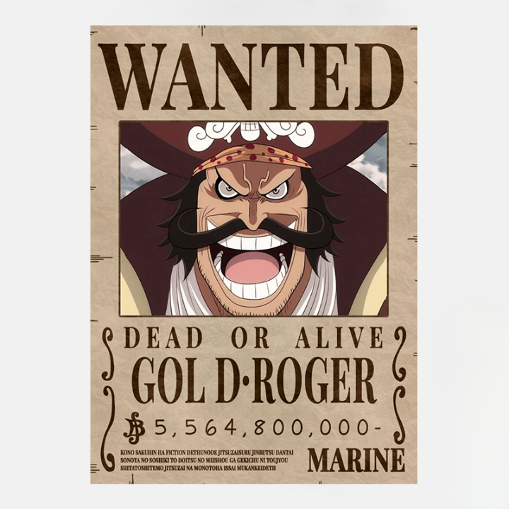 Aviso de búsqueda de One Piece / Prime Gol D. Roger