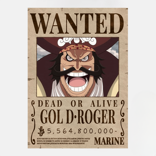Avis de Recherche One Piece / Prime Gol D. Roger