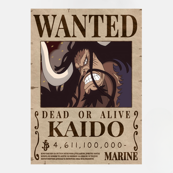 Aviso de búsqueda de One Piece / Prime Kaido