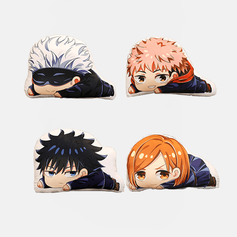 Coussin Jujutsu Kaisen Gojo, Yuji, Megumi, Nobara